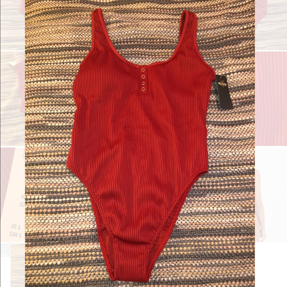 Hollister Henley Scoop One Piece Swimsuit